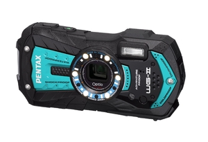 (中古品) PENTAX 防水デジタルカメラ Optio WG-2 (シャイニーブルー) 約1600万画素 CALSモード OPTIOWG-2SB