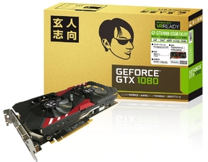 (中古品) 玄人志向 ビデオカードGEFORCE GTX 1080搭載 GF-GTX1080-E8GB/OC/DF
