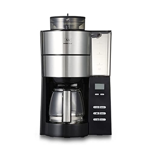 (中古品) メリタミル付き全自動コーヒーメーカーアロマフレッシュサーモ2~6杯用ブラックAFG621-1B