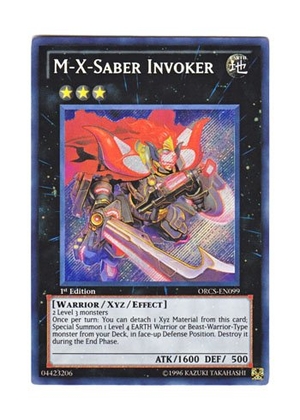 (中古品) 遊戯王 英語版 ORCS-EN099 M-X-Saber Invoker Ｍ.Ｘ−セイバー インヴォーカー (シークレットレア) 1st Edition