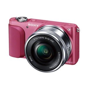 (中古品) SONY ミラーレス一眼 NEX-3N パワーズームレンズキット E PZ 16-50mm F3.5-5.6 OSS付属 ピンク NEX-3NL P