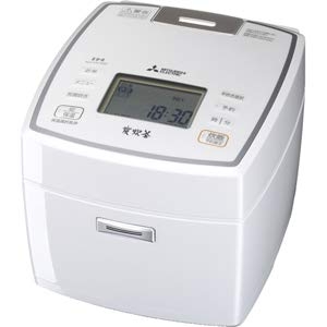 (中古品) 三菱 IHジャー炊飯器（5.5合炊き）　ピュアホワイトMITSUBISHI　備長炭　炭炊釜 NJ-VV109-W