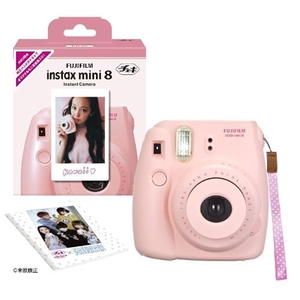 (中古品) FUJIFILM インスタントカメラ チェキ instax mini 8 ピンク INS MINI 8 PINK N
