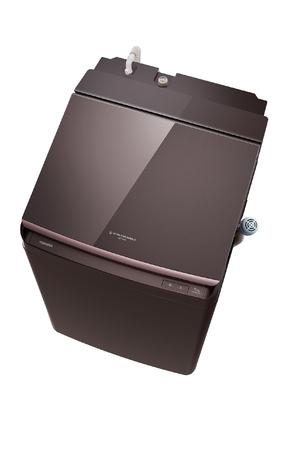 中古品) 東芝(TOSHIBA) AW-10VP3(T) ボルドーブラウン 洗剤自動投入 