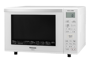 (中古品) パナソニック オーブンレンジ 23L フラットテーブル 遠赤ヒーター 蒸気センサー ヘルツフリー 省スペース設計 ホワイト NE-MS235-W