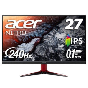 (中古品) Acer ゲーミングディスプレイ VG272Xbmiipx 27型ワイド IPS 非光沢 フルHD 0.1ms(GTG) 240Hz HDMI DisplayHDR 400 G-SYNC Compatible フリッカーレス