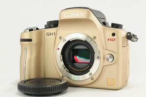 (中古品) Panasonic デジタル一眼カメラ LUMIX GH１ ボディ コンフォートゴールド DMC-GH1-N