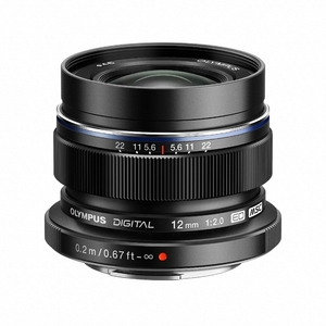 (中古品) OLYMPUS 単焦点レンズ M.ZUIKO DIGITAL ED 12mm F2.0 ブラック ED 12mm F2.0 BLK