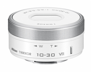 (中古品) Nikon 標準ズームレンズ1 NIKKOR VR 10-30mm f/3.5-5.6 PD-ZOOM ホワイト 1NVR10-30PDWH