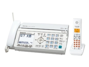 (中古品) パナソニック おたっくす デジタルコードレスFAX 子機1台付き ホワイト KX-PW520DL-W