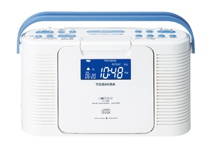 (中古品) TOSHIBA 防水CDクロックラジオ CUTEBEAT ホワイト TY-CDB5(W)