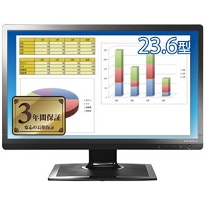 (中古品) I-O DATA ブルーライト低減機能付き HDMI端子搭載 23.6型ワイド液晶ディスプレイ ブラック LCD-MF243EBR 16,491円