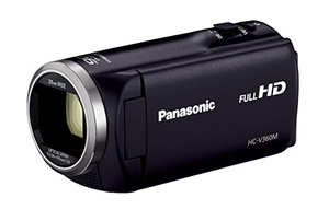 (中古品) パナソニック HDビデオカメラ V360M 16GB 高倍率90倍ズーム ブラック HC-V360M-K