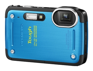 (中古品) OLYMPUS デジタルカメラ TG-620 1200万画素 5m防水 1.5m耐落下衝撃 裏面照射型CMOS ブルー TG-620 BLU
