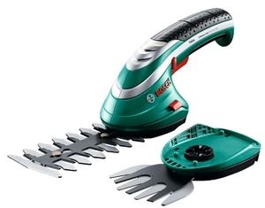 (中古品) ボッシュ(BOSCH) コードレスガーデンバリカンセット (ソフトケース・充電器付) ISIO2 【延長ハンドル(別売)付ければ高所も対応】