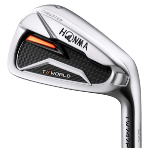 (中古品) 本間ゴルフ TOUR WORLD TW747 P アイアン VIZARD TW747 50 カーボンシャフト カーボン メンズ 右 6本セット(#5~10) フレックス:R