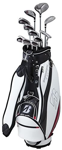 (中古品) BRIDGESTONE(ブリヂストン) ゴルフクラブセット BRIDGESTONE GOLF BG-100 キャディバッグ付きクラブ11本セット メンズ アイアン スチールSシャフト