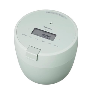 (中古品) パナソニック 炊飯器 5合 圧力IH 新生活 一人暮らし コンパクトサイズ ふた食洗機対応 グリーン SR-R10A-G