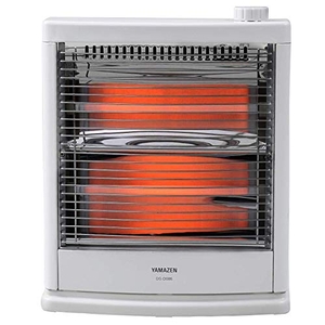 (中古品) [山善] 電気ストーブ ヒーター 小型 足元 転倒OFFスイッチ 出力切替2段階 簡単操作 ホワイト DS-D086(W)