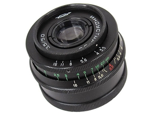 (中古品) ※オールドレンズ※INDUSTAR-50 50mm/f3.5 Ｌマウント ブラック オーバーホール済