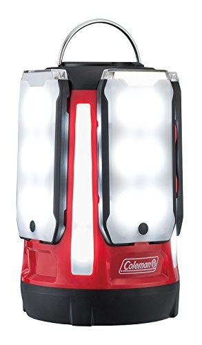 (中古品) コールマン(Coleman) ランタン クアッドマルチパネルランタン LED 乾電池式 約800ルーメン レッド 2000031270