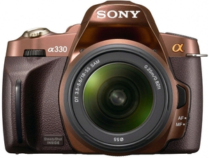 (中古品) ソニー SONY デジタル一眼レフカメラ α330 ズームレンズキット ブラウン DSLRA330L/T