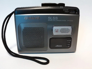 (中古品) aiwa カセットテープレコーダー 自動録音機能 SLSS搭載 TP-530