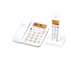 (中古品) シャープ デジタルコードレス電話機 子機1台付き 1.9GHz DECT準拠方式 ホワイト系 JD-G55CL-W