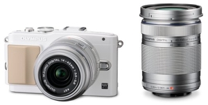 (中古品) OLYMPUS ミラーレス一眼 PEN Lite E-PL5 ダブルズームキット ホワイト E-PL5 DZKIT WHT