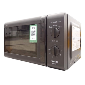 (中古品) ヤマゼン MW-Y177B6 電子レンジ【西日本地域用】 ブラ