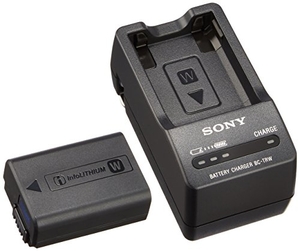 (中古品) ソニー(SONY) カメラ用バッテリー+チャージャーセット ACC-TRW(Wバッテリー用)