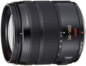 (中古品) パナソニック 望遠ズームレンズ マイクロフォーサーズ用 ルミックス G VARIO 14-140mm/F3.5-5.6 ASPH./POWER O.I.S. ブラック H-FS14140-K