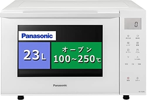 (中古品) パナソニック オーブンレンジ 23L コンパクトモデル フラットテーブル 遠赤ヒーター 蒸気センサー ホワイト NE-FS300-W