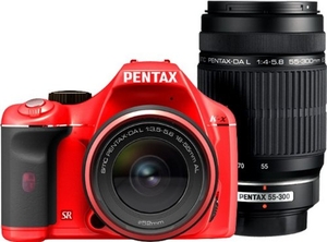 (中古品) PENTAX デジタル一眼レフカメラ K-x ダブルズームキットレッド