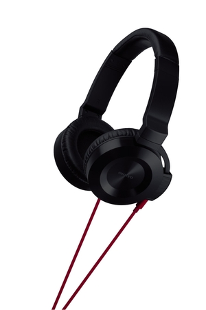 (中古品) ONKYO オーバーヘッドタイプヘッドホン ブラック/レッド ES-FC300(R)