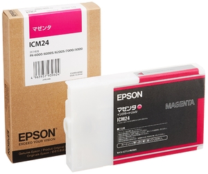 (中古品) EPSON ICM24 インクカートリッジ マゼンタ
