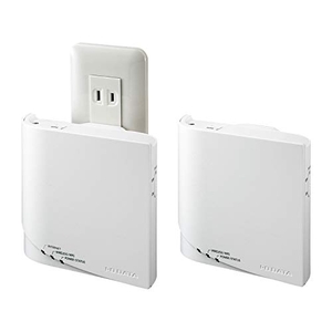 (中古品) アイ・オー・データ WiFi 無線LAN ルーター 11ac Wi-Fi 867+400Mbps 子機1台 コンセント直付け IPv6 3階建/4LDK/30台 日本メーカー WN-DX1300GNEX