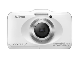 (中古品) Nikon デジタルカメラ COOLPIX S31 防水5m 耐衝撃1.2m ホワイト S31WH