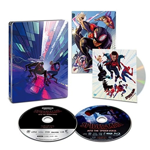 (中古品) 【】スパイダーマン:スパイダーバース 4K ULTRA HD &amp; ブルーレイセット スチールブック仕様(初回生産限定)(特典 スペシャル・ボーナスディスク付) [4K ULTRA HD + Blu-ray] [Steelbook]