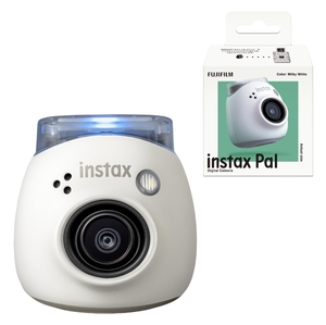 (中古品) 富士フイルム(FUJIFILM) 手のひらサイズカメラ チェキ INSTAX Pal ミルキーホワイト 広角レンズ マルチフォーマット INS PAL WHITE
