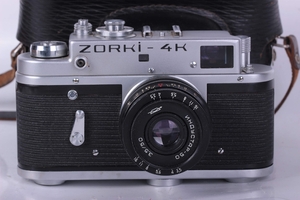 (中古品) ZORKI-4K Film Camera With Lens INDUSTAR 50mm/3.5 Lens Vintage USSR