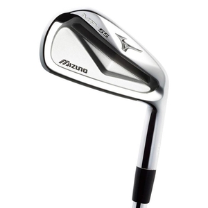 (中古品) MIZUNO(ミズノ) MP-55 アイアン 6本組 5KJKS66706 軽量スチール フレックス:S ハンド:right 番手:5~9I、PW ライ角:60.5度(No.5)