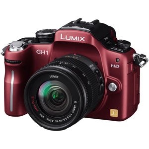 (中古品) パナソニック デジタル一眼カメラ GH1 レンズキット コンフォートレッド DMC-GH1A-R