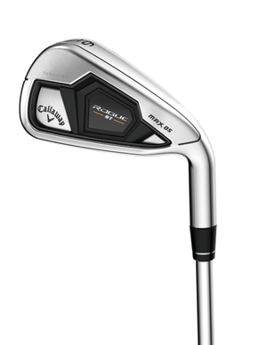 (中古品) キャロウェイ(Callaway) 右用 アイアンセット ROGUE ST MAX OS IRONS (5本セット(#6-#9,P), VENTUS 5 for Callaway, R, D1, 中調子, カーボン) メンズ シルバー