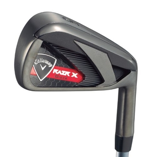 (中古品) Callaway(キャロウェイ) RAZR X BLACK アイアン N.SPRO950GH シャフト 6本SET (#5-PW) フレックス S 日本仕様