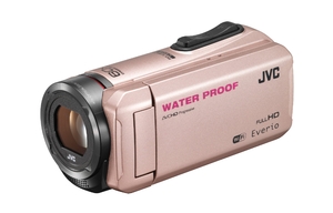 (中古品) JVC KENWOOD JVC ビデオカメラ EVERIO 防水 防塵 内蔵メモリー64GB ピンクゴールド GZ-RX500-N