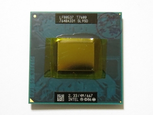 (中古品) [Intel] Core 2 Duo モバイル CPU T7600 2.33GHz FSB 667MHz SL9SD