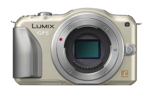 (中古品) パナソニック ミラーレス一眼カメラ ルミックス GF5 ボディ 1210万画素 シャンパンゴールド DMC-GF5-N