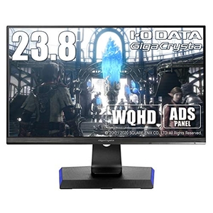 (中古品) IODATA ゲーミングモニター 23.8インチ GigaCrysta WQHD ADSパネル RPG向き (HDMI×3/DisplayPort/スピーカー付/リモコン付/高さ調整/縦横回転/メーカー保証/土日サポート) EX-LDGCQ241DB