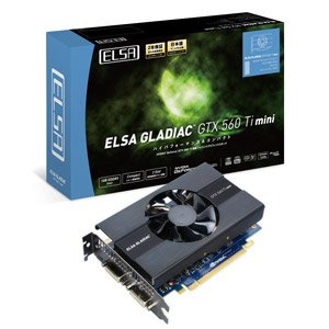 (中古品) ELSAビデオカード GLADIAC GTX 560 Ti mini 1GB GD560-1GERTM